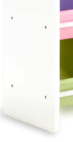 Honey-Can-Do SRT-01603 Kids Toy Organizer and Storage Bins White/Pastel