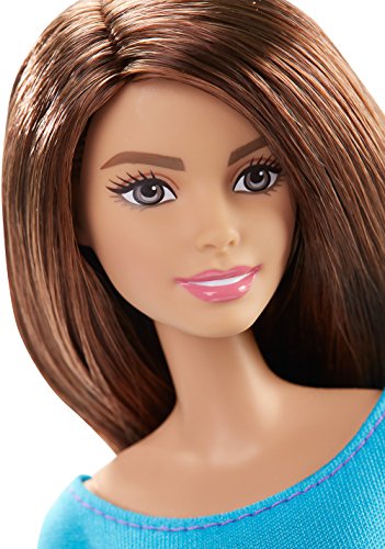 barbie made to move light blue top